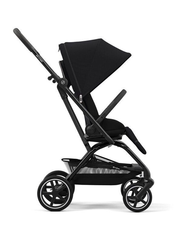 Vežimėlis Cybex Eezy S Twist+ 2 BLK Moon Black, juodas