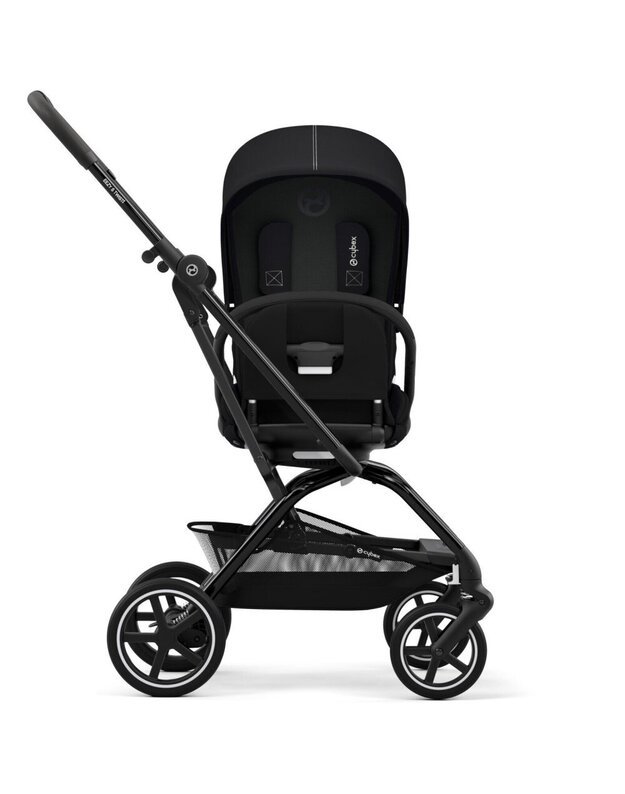 Vežimėlis Cybex Eezy S Twist+ 2 BLK Moon Black, juodas