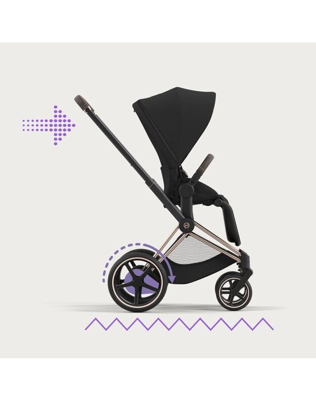 Elektrinis vežimėlis CYBEX e-PRIAM V4 Jeremy Scott Wings, juodas