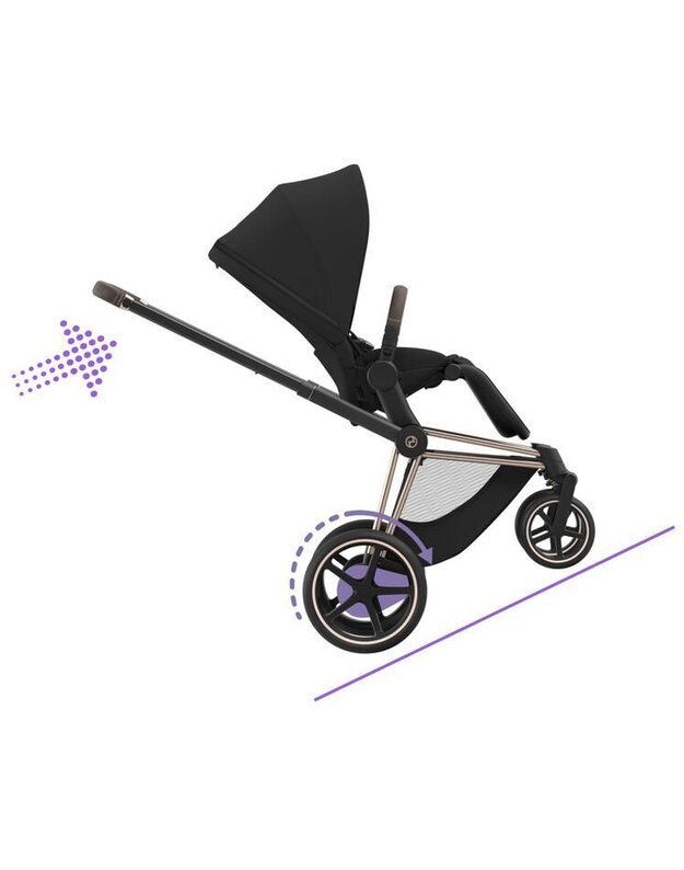 Elektrinis vežimėlis CYBEX e-PRIAM V4 Jeremy Scott Wings, juodas