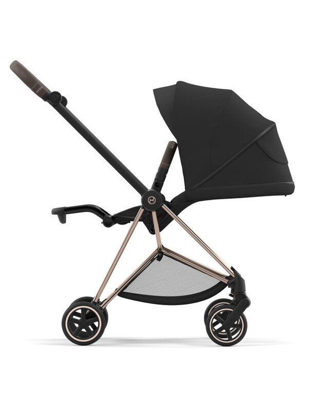 Vežimėlis CYBEX MIOS V3 Sepia Black, juodas