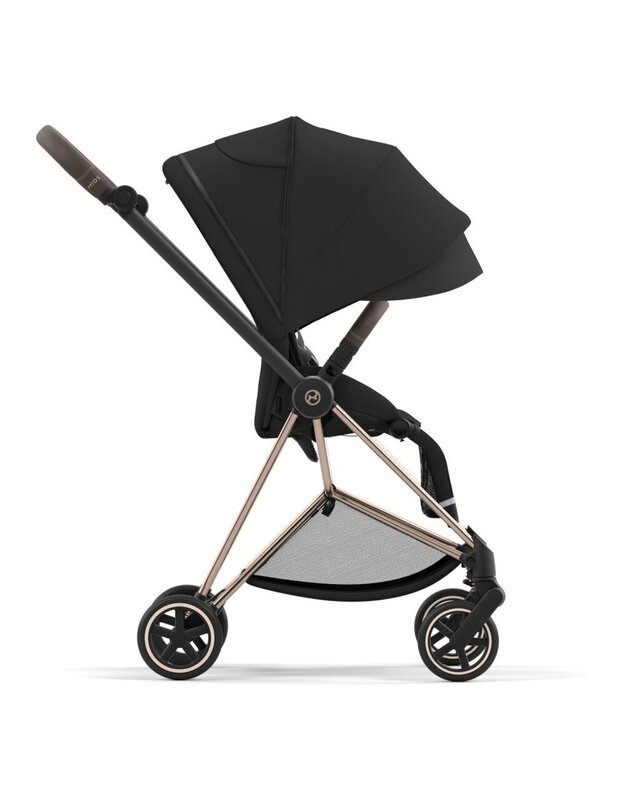 Vežimėlis CYBEX MIOS V3 Sepia Black, juodas