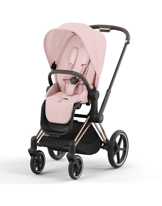 Vežimėlio CYBEX PRIAM V4 Peach Pink komplektas 2in1, rožinis