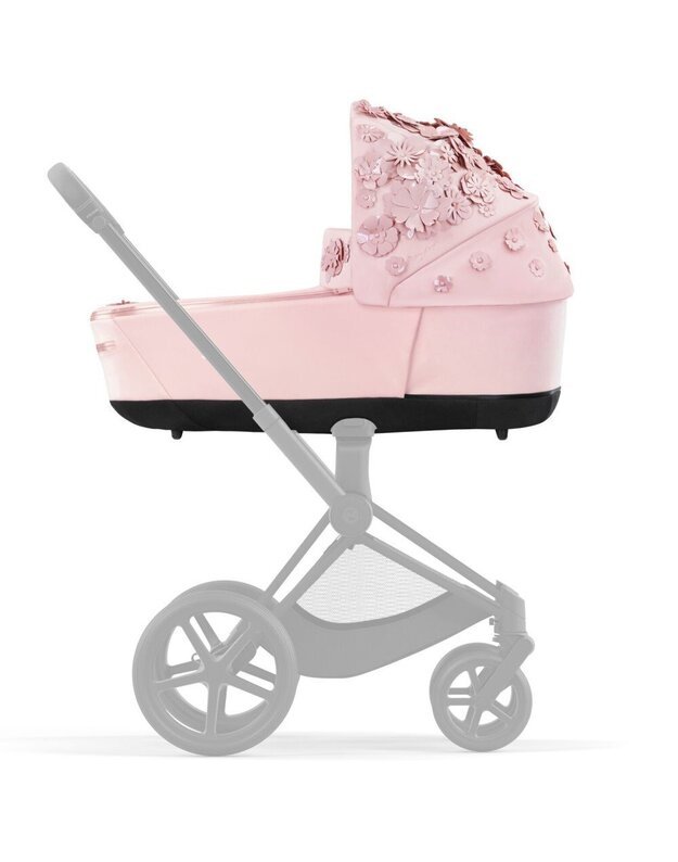 Vežimėlio CYBEX PRIAM V4 Simply Flowers Pale Blush komplektas 2in1, rožinis