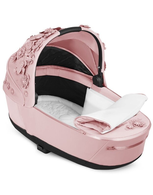 Vežimėlio lopšys Cybex Priam Lux Carry Cot V4 Simply Flowers Pale Blush, rožinis