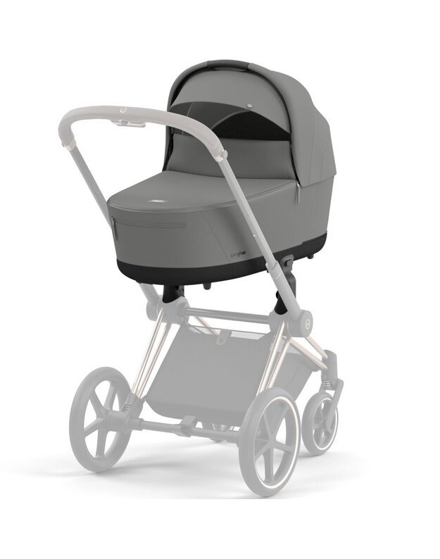 Vežimėlio CYBEX PRIAM V4 Mirage Grey komplektas 2in1, pilkas