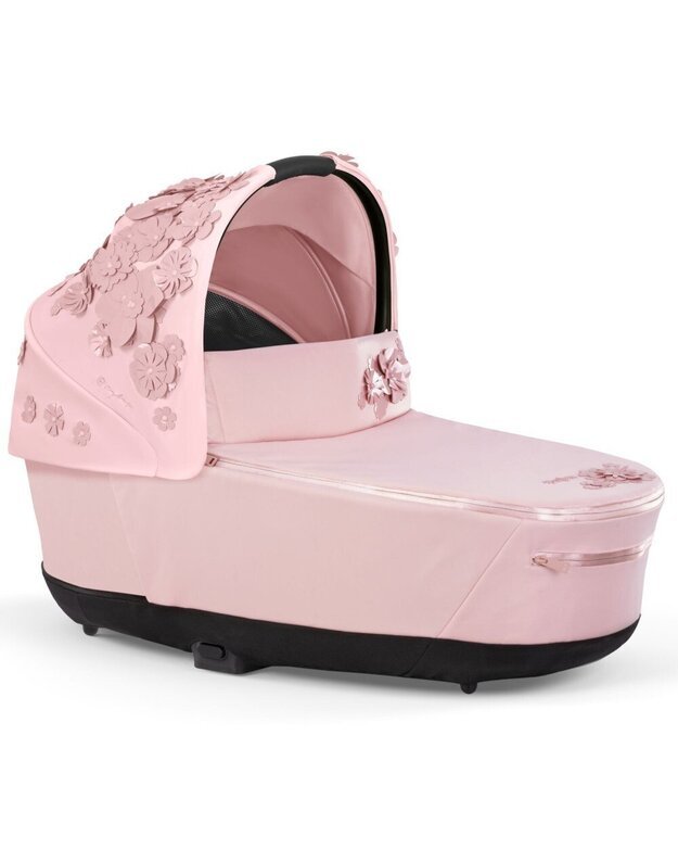 Vežimėlio lopšys Cybex Priam Lux Carry Cot V4 Simply Flowers Pale Blush, rožinis