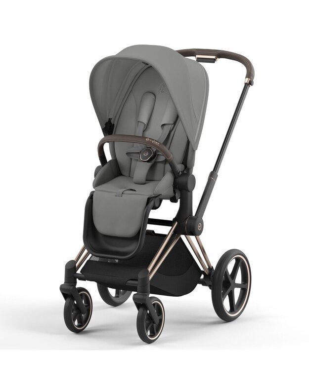 Vežimėlio CYBEX PRIAM V4 Mirage Grey komplektas 2in1, pilkas