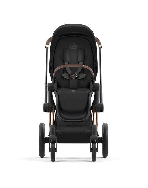 Vežimėlio CYBEX PRIAM V4 Sepia Black komplektas 2in1, juodas