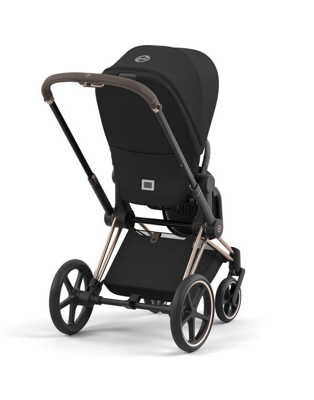 Vežimėlio CYBEX PRIAM V4 Sepia Black komplektas 2in1, juodas