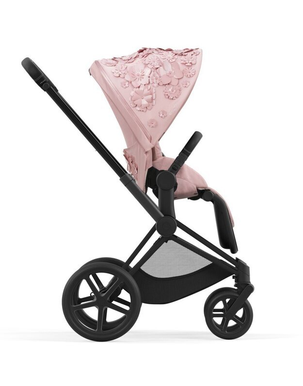 Vežimėlio CYBEX PRIAM V4 Simply Flowers Pale Blush komplektas 2in1, rožinis