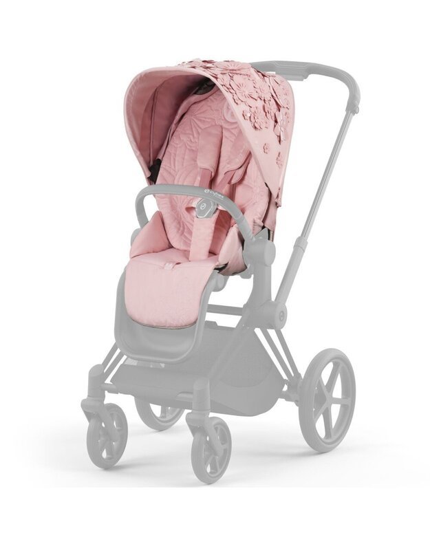 Vežimėlio sėdimoji dalis CYBEX PRIAM SEAT PACK V4 Simply Flowers Pink, rožinė