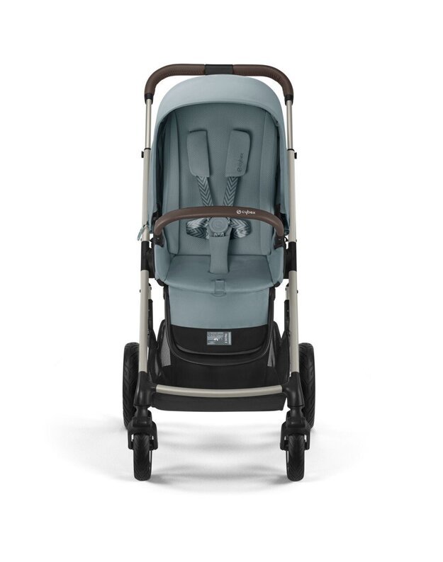 Vežimėlis Cybex Talos S Lux taupe frame Sky Blue, mėlynas