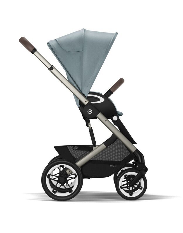 Vežimėlis Cybex Talos S Lux taupe frame Sky Blue, mėlynas