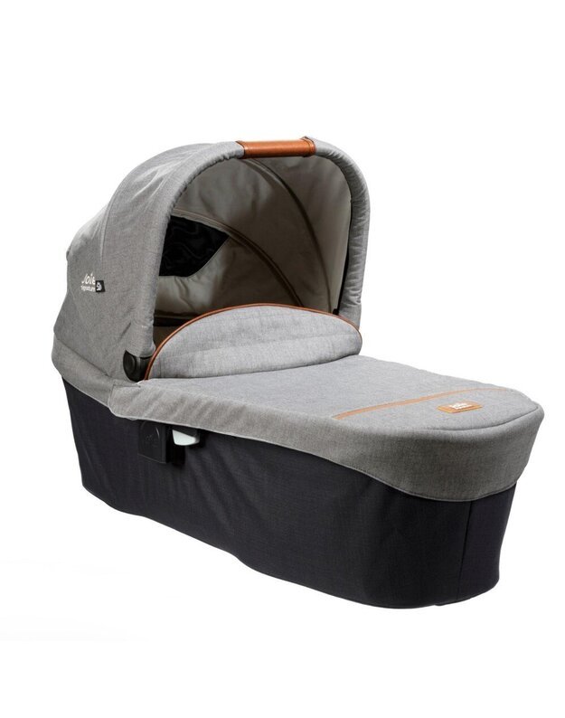 Vežimėlio lopšys Joie Ramble XL carrycot w/rc Carbon, pilka