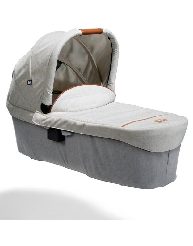 Vežimėlio lopšys Joie Ramble XL carrycot w/rc Oyster, balta-pilka