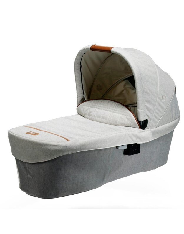 Vežimėlio lopšys Joie Ramble XL carrycot w/rc Oyster, balta-pilka