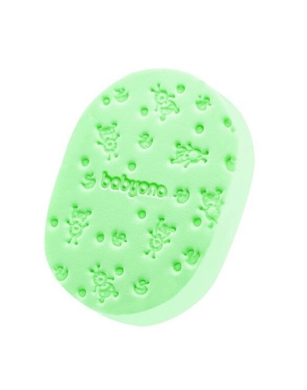 BabyOno minkšta kempinė kūdikiui, žalia