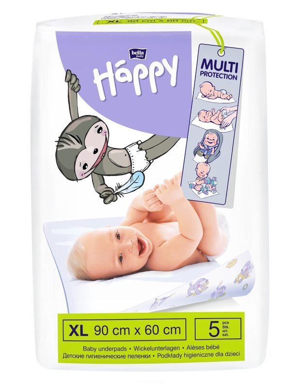 Bella Happy dideli paklotai vaikams (palutės) XL, 5 vnt