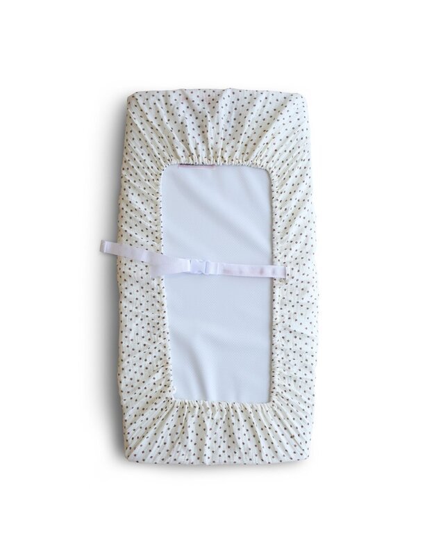 Mushie changing pad cover Bloom