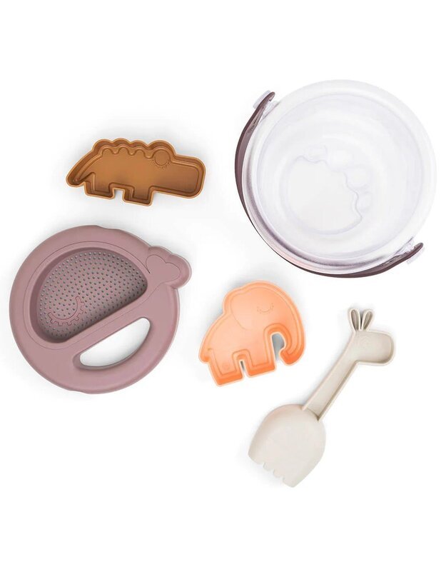 Done by Deer smėlio žaislų rinkinys Deer friends (5 dalių), rausvas 3