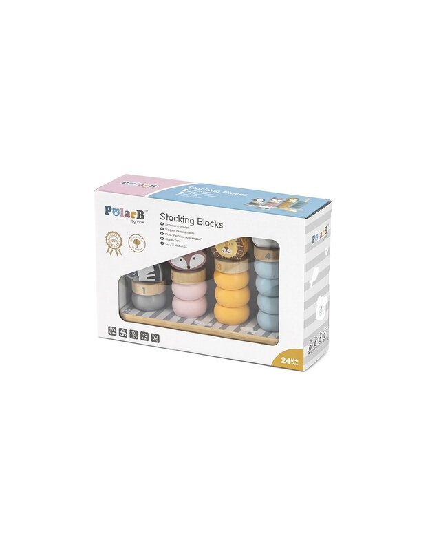 Polar B wooden stacking blocks