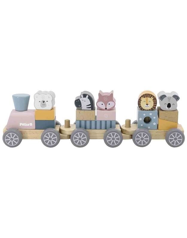 Polar B wooden stacking train