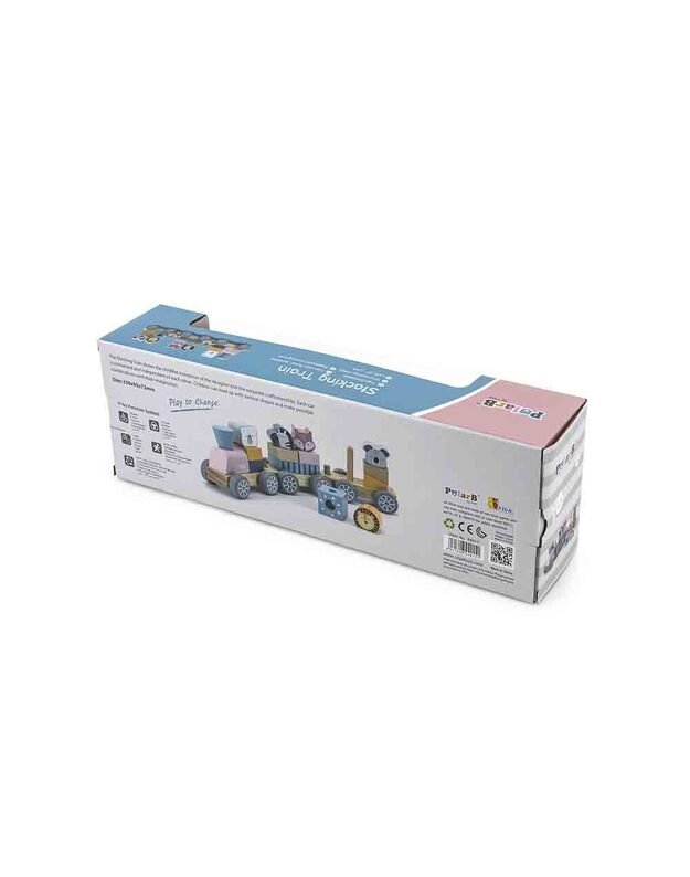 Polar B wooden stacking train
