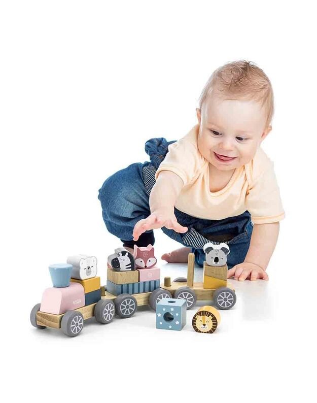 Polar B wooden stacking train